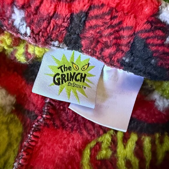 The Grinch Elastic Waist Pockets Fleece Christmas Loungewear Pajama Pants Size M - Picture 8 of 12